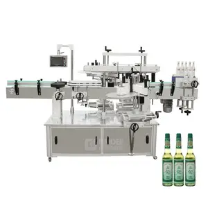 Fully automatic three sides beer drinking water bottle label printing machine for small business