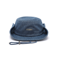 Nouveau Chapeau Bob 2026 en Jean Bleu de Haute Qualité avec Logo Brodé, Protection Anti-UV et Mentonnière Réglable