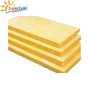 SuperGold heat insulation materials fire resistant glass wool slab for indoor wall