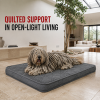 Matelas orthopédique pour chien Residencial Atrium avec support matelassé et housse amovible facile à nettoyer