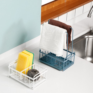 Kitchen Sinks Organizer Soap Sponge Holder Sink Drain Rack Storage Basket Kitchen Gadgets Accessories Sink Shelf