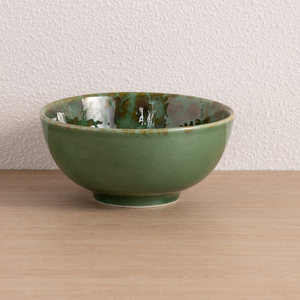 Service de table en céramique 16 pièces vert émeraude, effet glaçure four, couleurs variées, assiettes et bols en grès, vente en gros - Product Image 4