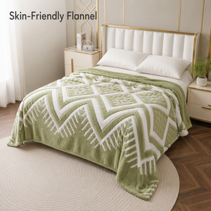 Manta de Tafetán Personalizada de China, OEM, Gruesa, de Felpa, con Diseño Geométrico, 8 Colores, Tamaño King - Product Image 2