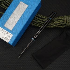 Cuchillo Plegable de Acero Inoxidable de Grado Industrial, Hoja de Punta Caída, Mango de Aluminio, Uso en Deportes al Aire Libre, 0.3 Años de Garantía - Product Image 4