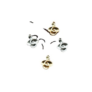 Amuleto de nube auspiciosa de cobre puro, 9x13mm, chapado en oro y plata, para accesorios Hanfu DIY - Product Image 5