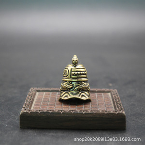 Donghuang Brass Bell Pendant Keychain Antique Style Peace Bell Car <b>Interior</b> <b>Accessory</b> - Product Image 3