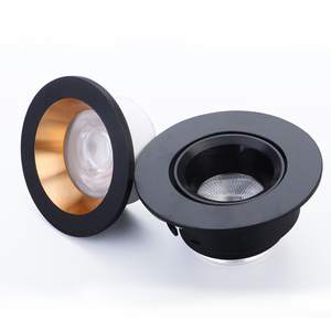 Mini projecteurs LED Anti-éblouissement <span class=keywords><strong>de</strong></span> 45MM, taille <span class=keywords><strong>de</strong></span> découpe encastrée, vitrine d'armoire <span class=keywords><strong>de</strong></span> <span class=keywords><strong>salle</strong></span> <span class=keywords><strong>de</strong></span> <span class=keywords><strong>bain</strong></span> intérieure 3W COB - Product Image 1