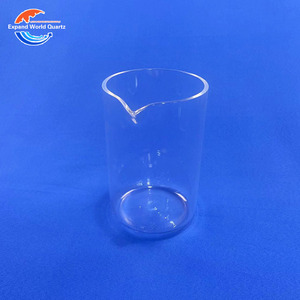 Hoch temperatur beständiges Quarzglas 99,99% Reinheits-Becher Transparenter Tiegel für Halbleiter-Photovoltaik - Product Image 2