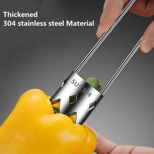 Utensile da Cucina Multifunzione in Acciaio Inox per Rimuovere Semi e Bucce da Frutta e Verdura - Product Image 2