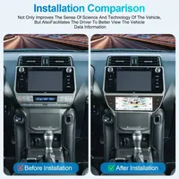 NaviHua Nouveau Design Panneau de Contrôle de Climatisation de Voiture Écran LCD AC Accessoires Auto pour Toyota Prado 2018-2022