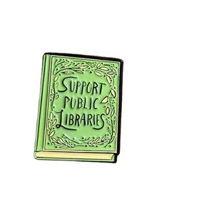 Concevez votre propre logo personnalisé Pas de minimum filles soutien bibliothèques publiques émail broche émail <span class=keywords><strong>amis</strong></span> fille puissance métal émail broches - Product Image 1