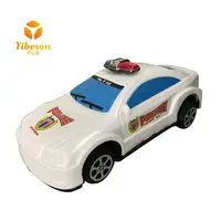 Barato coche de policía barato pequeño juguetes de plástico línea de coche