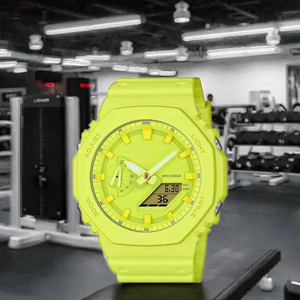 Montre analogique-numérique G-Series la plus vendue <span class=keywords><strong>GM</strong></span>-<span class=keywords><strong>2100</strong></span> Boîtier en acier inoxydable Cadran en cristal saphir 50 m résistant à l'eau Choc automatique - Product Image 1