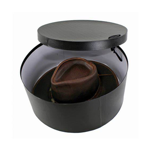 Cheap Bulk Large Small Round Hat Shipping Kraft Corrugated Cardboard Gift Packaging Carton Paper Box With Handles For Cowboy Set