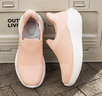 Baskets décontractées unisexes respirantes en tricot, chaussures à enfiler légères, baskets chaussettes pour la marche pour hommes et femmes