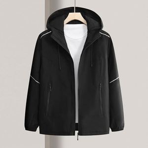 Blouson Imprimé Personnalisé à Capuche pour Homme – Imperméable, Décontracté, Respirant, Grande Taille, Idéal pour l'Extérieur et l'Entraînement - Product Image 2