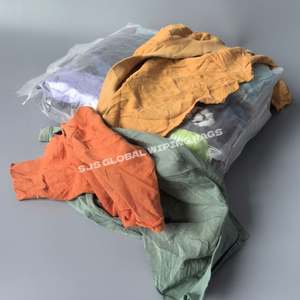 Trapos de Algodón 100% Puro Reciclado de Uso Industrial, Colores Variados, 10 kg, 25 LB, para Limpieza - Product Image 1