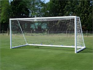 But de football blanc portable et durable avec filet toutes saisons, pliable et mobile, pour projets de vente en gros - Product Image 2