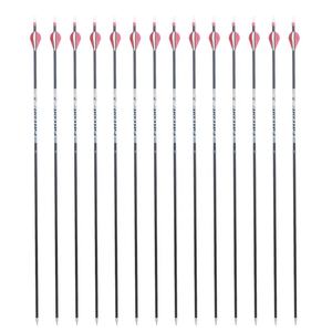 Frecce in carbonio puro 3K tiro con l'arco arco composto ricurvo e frecce punte rimovibili tiro a segno attrezzatura per albero di piume di plastica - Product Image 6