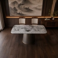 Table à manger rectangulaire de luxe moderne de style mid-century pour la maison