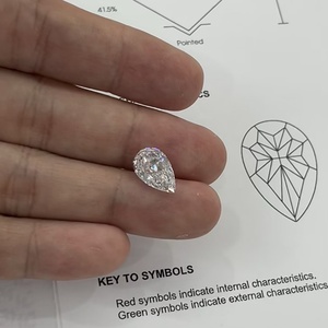 Diamantes Sintéticos Sueltos Cultivados en Laboratorio, Corte Radiante, 0.5ct 1ct, Color D, Claridad VVS, Certificados por IGI, para Joyería, China - Product Image 4