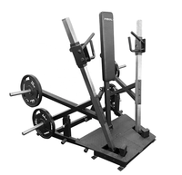 Machine de musculation commerciale à levier vertical pour press à la poitrine, à charge par disques, avec bras indépendants doubles, multi-prises et réglable, pour entraînement de force en salle de sport