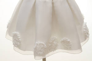 Vestido de Fiesta de Cumpleaños de Princesa Recién Nacida, Vestido Blanco con Lazo, Vestido de Bautizo para Bebé Niña al por Mayor - Product Image 6