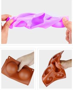 แม่พิมพ์ซิลิโคนรูปครึ่งวงกลมสำหรับทำขนม ช็อกโกแลต เยลลี่ สบู่ DIY ตกแต่งเบเกอรี่ ขายดี มีให้เลือก 6 15 24 ช่อง - Product Image 6