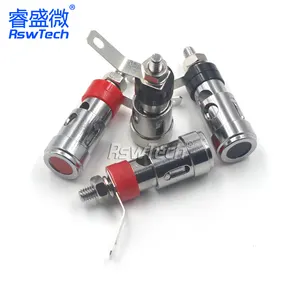 Audio amplifier speaker push spring 3pin 4pin M12 terminales electrico Connector For Solar Pv System