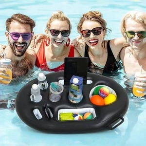 Vassoio Galleggiante Nero Portatile per Servire Bevande, <span class=keywords><strong>Portafrutta</strong></span> Gonfiabile - Product Image 2