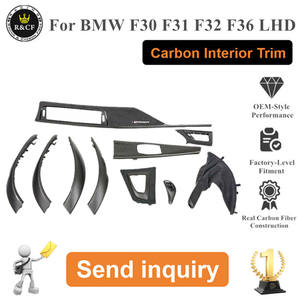 Garniture intérieure F30 Garniture intérieure en fibre de carbone mate avec ensemble d'<span class=keywords><strong>alcantara</strong></span> pour <span class=keywords><strong>BMW</strong></span> F30 F31 F32 F36 LHD - Product Image 4