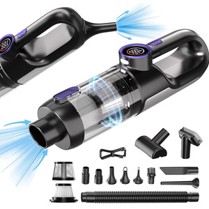 Aspirateur de voiture sans fil portatif 120W rechargeable avec moteur sans balais, aspiration et soufflage portables pour utilisation automobile - Product Image 1