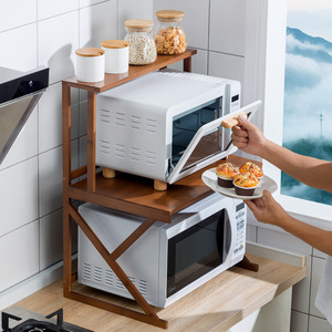 Bamboo <b>Kitchen</b> <b>Storage</b> <b>Rack</b> 3 Tier Countertop Organizer For Spice And Condiment With Multifunctional Design - Product Image 4