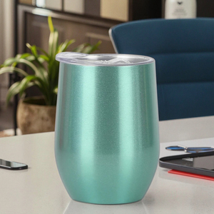 XL-Wholesale12oz Stainless Steel Vacuum <strong>Tumbler</strong> Egg Shape Insulated <strong>Wine</strong> Mug BPA Free <strong>Wine</strong> Cup Double Wall <strong>Wine</strong> <strong>Tumbler</strong> with Lid - Product Image 3