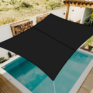 Voile <span class=keywords><strong>d</strong></span>'<span class=keywords><strong>ombrage</strong></span> et filet en HDPE noir pour patio et jardin avec un taux <span class=keywords><strong>d</strong></span>'<span class=keywords><strong>ombrage</strong></span> de 90% anti-UV, anneau en <span class=keywords><strong>D</strong></span>, <span class=keywords><strong>prix</strong></span> au mètre - Product Image 4