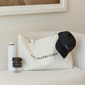 Sacs fourre-tout en toile de grande capacité à la mode pour femmes, logo personnalisé, <span class=keywords><strong>sac</strong></span> fourre-tout réutilisable en <span class=keywords><strong>tissu</strong></span> de coton épais - Product Image 5