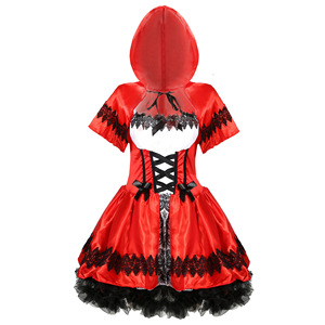 Disfraces de Halloween para mujer, vestido de juego de rol, disfraz de Caperucita Roja, uniforme de juego - Product Image 3
