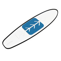 Planche à pagaie gonflable transparente bleue en PC, modèle MY-NANAO, pour sports nautiques en plein air unisexe