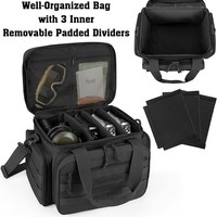 Tas Taktis untuk Perlengkapan Menembak, 2-Pack Case dengan Slot Magazen, Tas Selempang Organizer Menembak