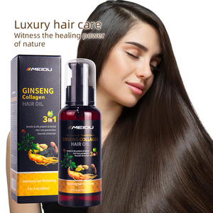 Hot Sale <b>Essential</b> <b>Oil</b> Collagen Ginseng Natural Hair <b>Oil</b> for Hair Growth Nourishing & Moisturizing Smoothing - Product Image 2
