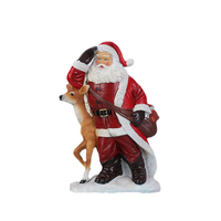 Statue de Père Noël en résine personnalisée, décoration de Noël miniature, ornement de table, approvisionnement professionnel en gros