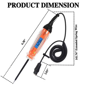 Testeur de tension numérique automobile multifonctionnel, nouvel outil de réparation de circuit, lampe de test pour outil de diagnostic de véhicule - Product Image 4