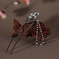 Vintage chinois Long gland cheveux bâtons fourchettes pour femmes fleur de lys épingle à cheveux pince à cheveux Hanfu chapeaux bijoux cheveux accessoires