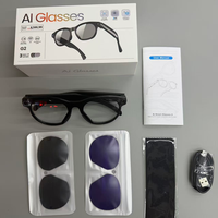 Gafas Inteligentes G2 2026 con Cámara de 8MP, Grabación de Video SD NAND, Transmisión en Vivo POV, Traducción por IA, Gafas de Sol para Exteriores