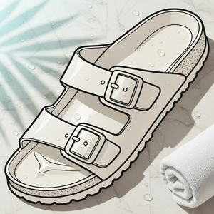 Nouvelles pantoufles classiques en liège et cuir véritable Boken, sandales pratiques pour hommes et femmes en été - Product Image 1