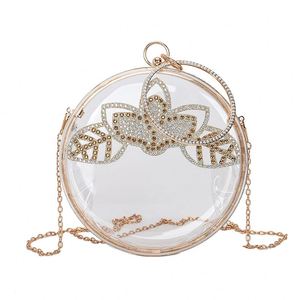 NUEVO Bolso de Mano Transparente para Mujer, Estilo Verano, con Correa Cruzada, Moderno, de Acrílico Transparente, para la Noche - Product Image 2