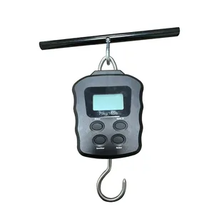 Timbangan pancing Digital anti air, timbangan ikan Digital dengan layar LCD lampu latar, timbangan gantung portabel 110lb/50kg untuk turnamen ikan