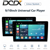 Autoradio universel pour système Linux 9"/10", avec lecteur multimédia sans fil Android Auto & CarPlay, lecteur DVD de voiture, BT DSP