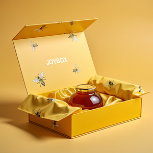 JoyBox Factory – Emballage de luxe noir élégant pour pots de miel, en carton avec pelliculage mat et revêtement UV, pour produits alimentaires et éponges - Product Image 5