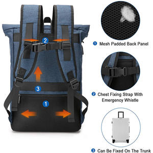 Sac à dos personnalisé, nouveau, étudiant, imperméable, professionnel, pour ordinateur portable, USB, école, sac à dos à roulettes - Product Image 5